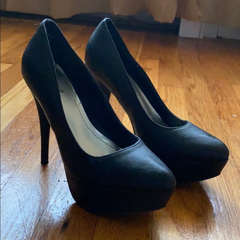 Black Platform Stilettos
